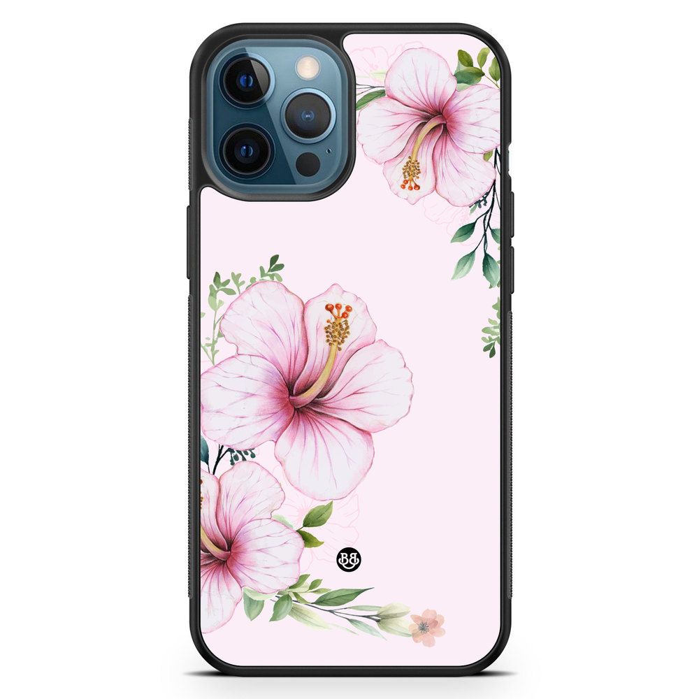 iPhone 12 Pro Case - WILD BLOOM - Soft Hibiscus