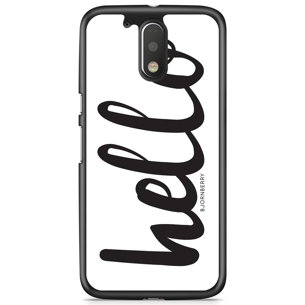 Moto G4/G4 Plus Case - Hello Black