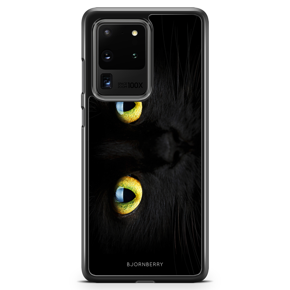 Samsung Galaxy S20 Ultra Case - Black Cat Close Up