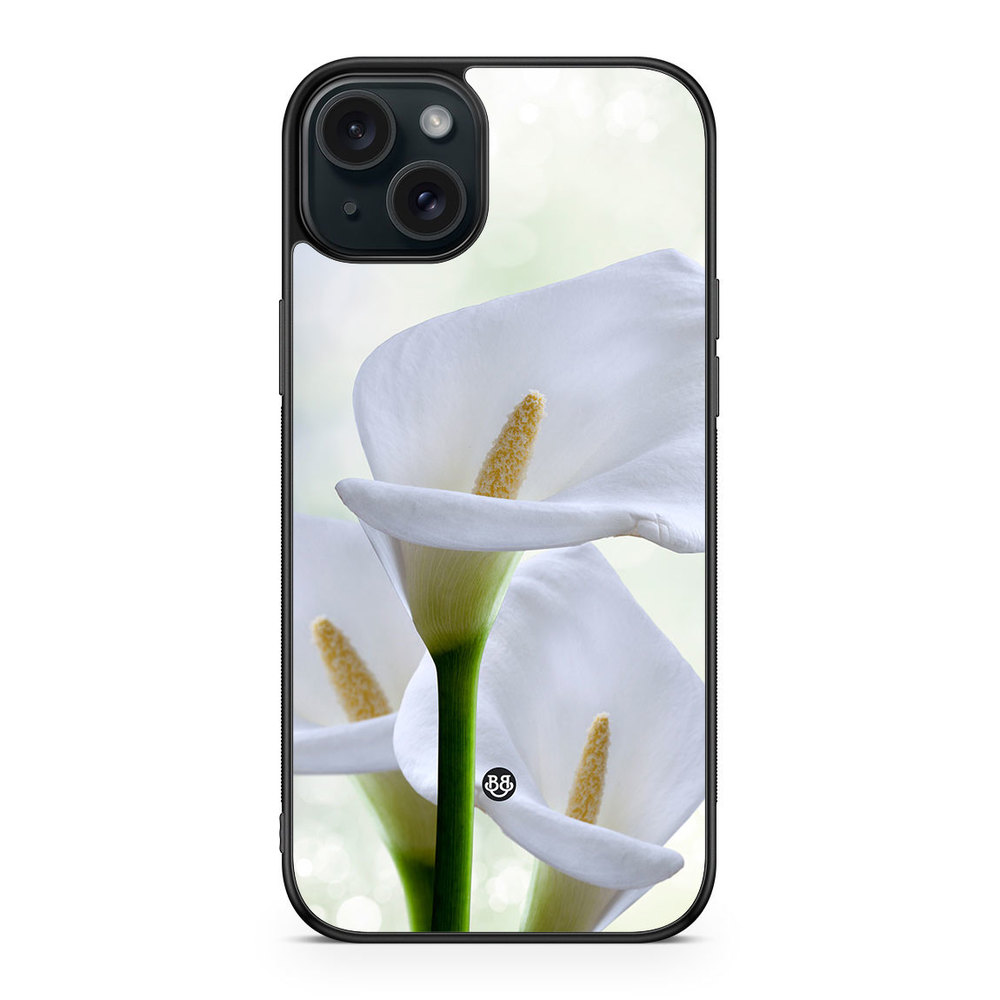 iPhone 15 Plus Case - White Flower