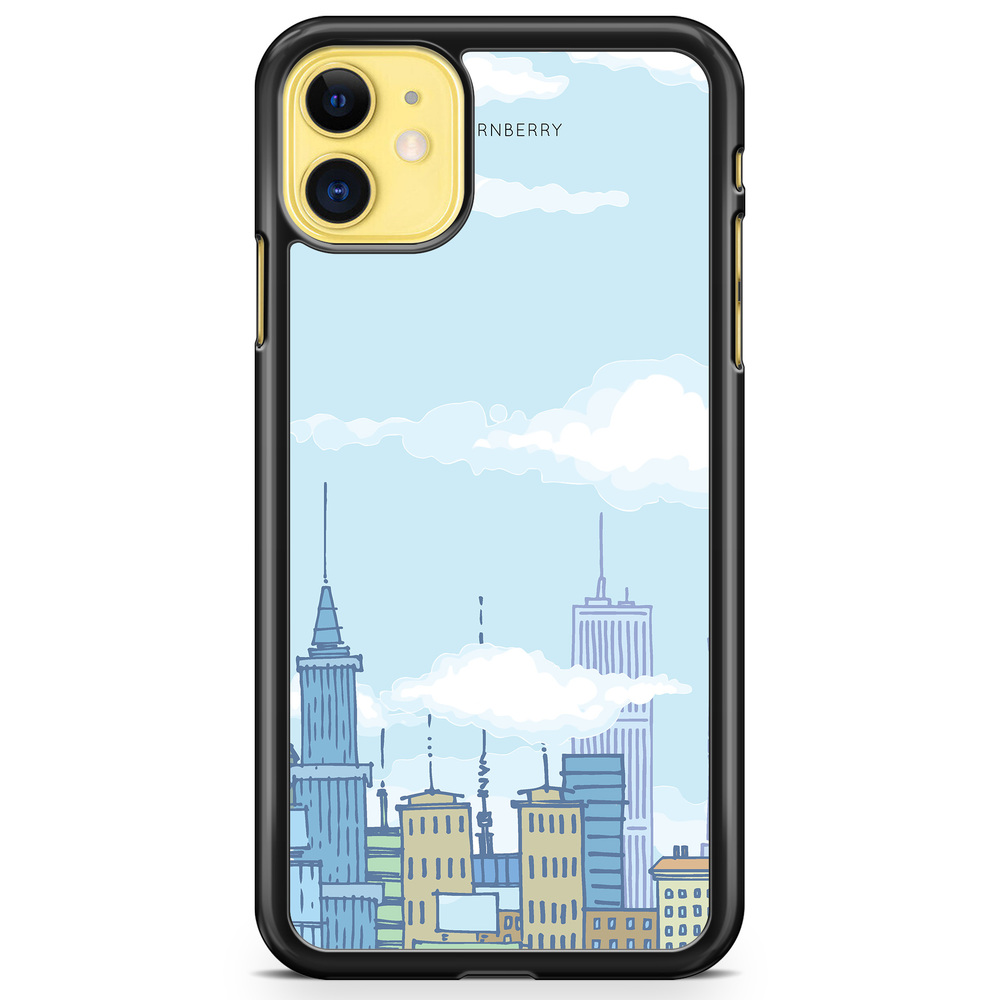 iPhone 11 Skal - Tecknad Skyline | Mobilskal & Mobilfodral BJORNBERRY