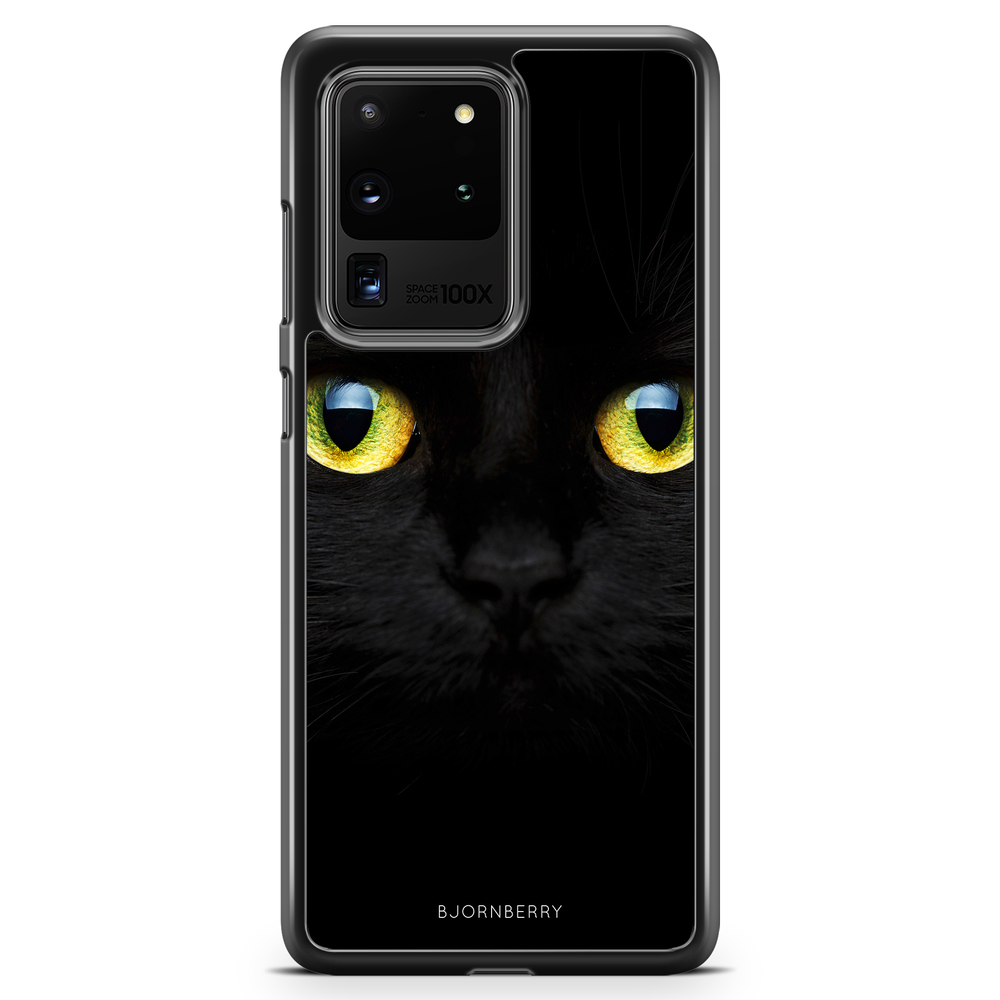 Samsung Galaxy S20 Ultra Case - Black Cat Close Up