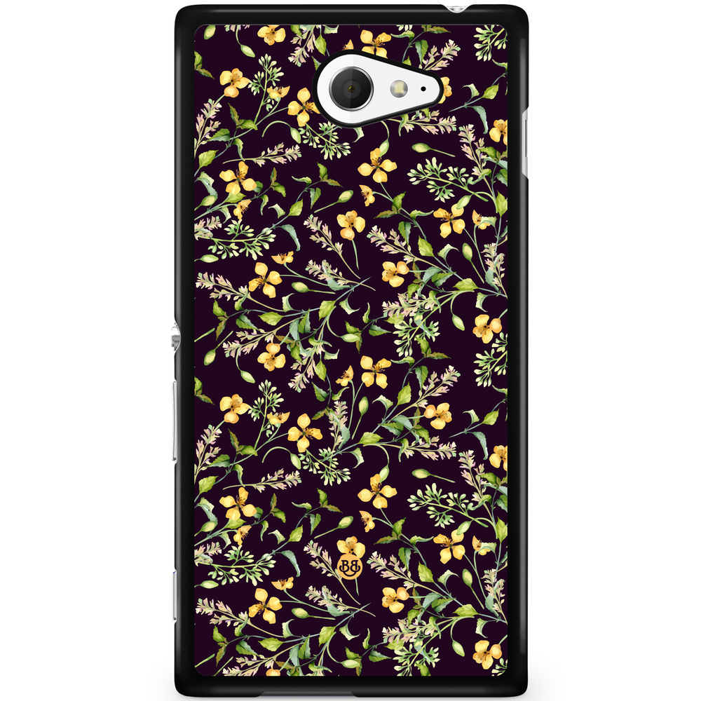 Sony Xperia M2 Aqua Case - WILD AUTUMN - Frosted Flora