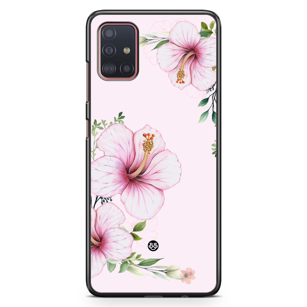 Samsung Galaxy A51 Case - WILD BLOOM - Soft Hibiscus