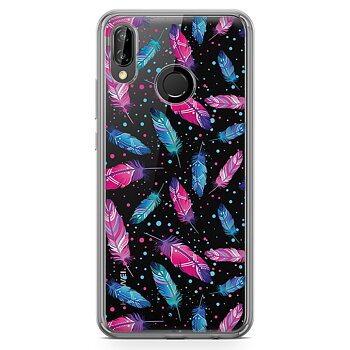 Huawei P20 Lite Fashion Skal - Fjädrar
