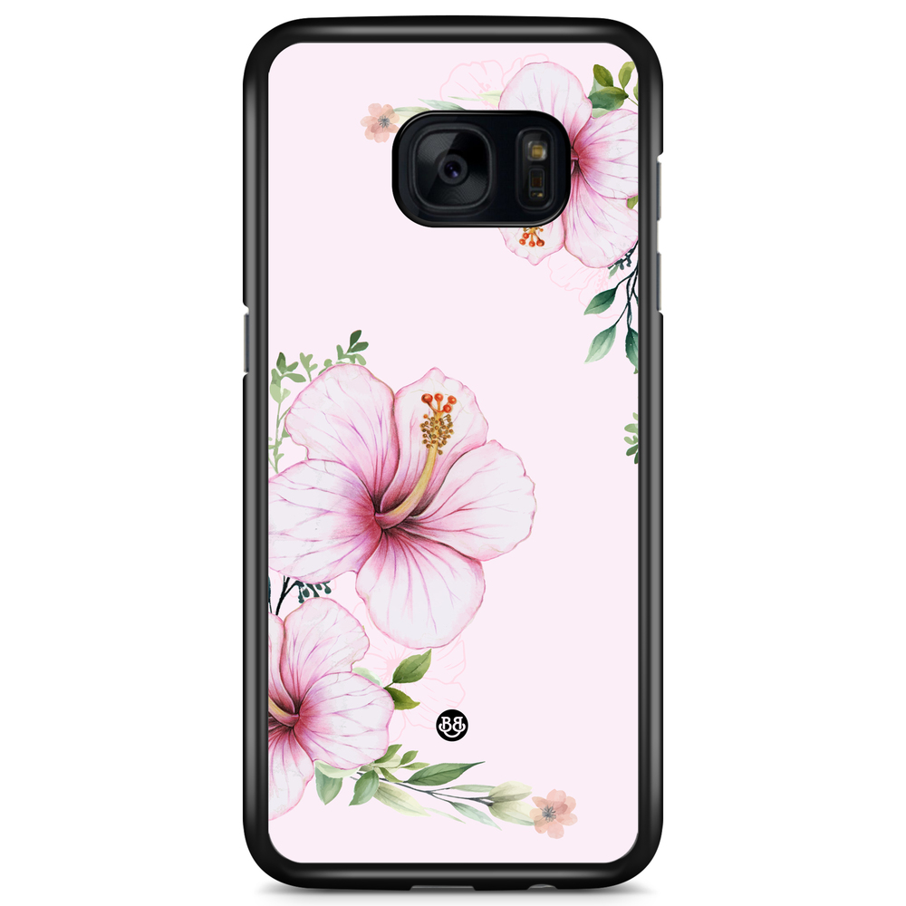 Samsung Galaxy S7 Case - WILD BLOOM - Soft Hibiscus