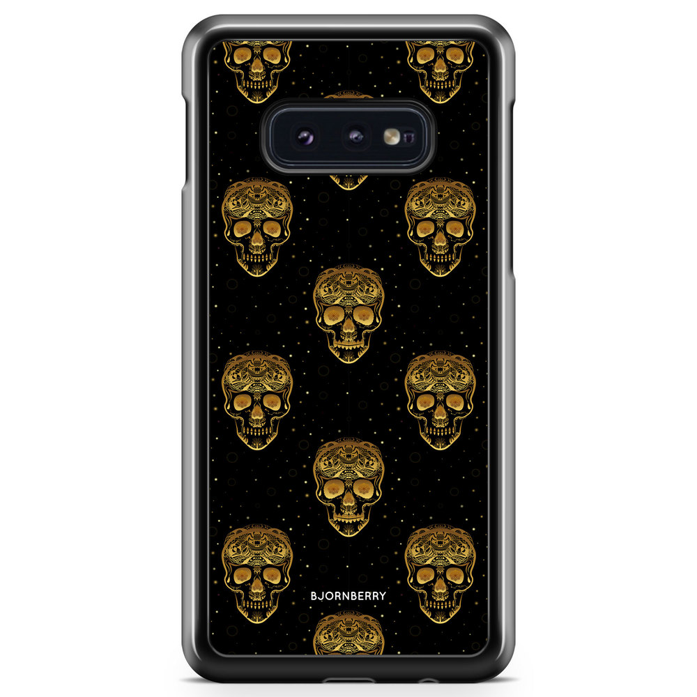 Samsung Galaxy S10e Case - Gold Skulls