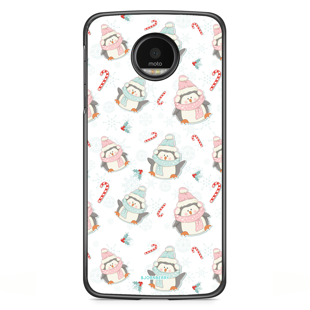 Motorola Moto G5S Plus Case - Christmas Penguins