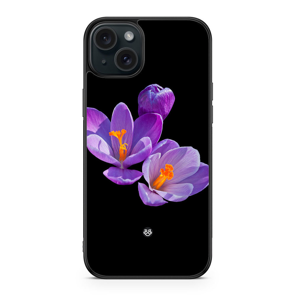 iPhone 15 Plus Case - Purple Flowers