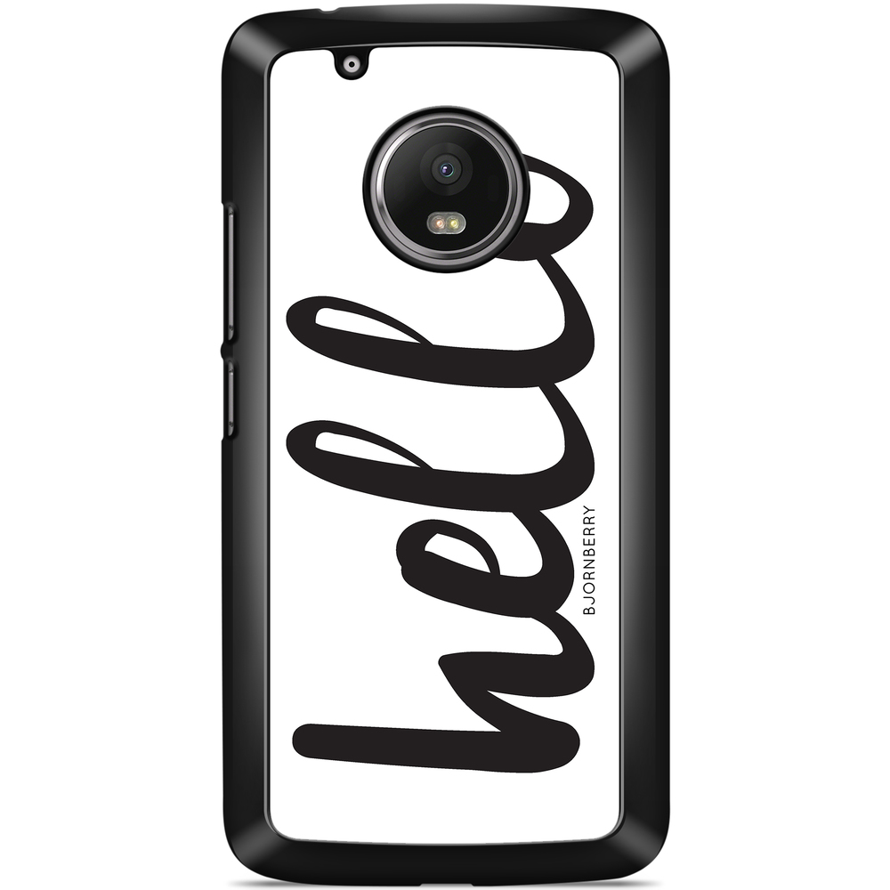 Moto G5 Plus Case - Hello Black