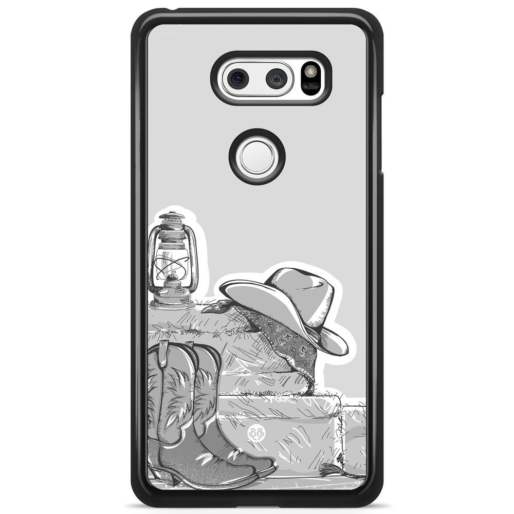 LG V30 Case - Western Black/White