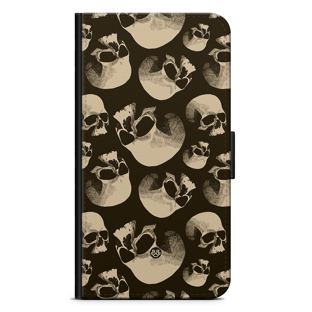 Samsung Galaxy A13 Wallet Case - Skull Pattern
