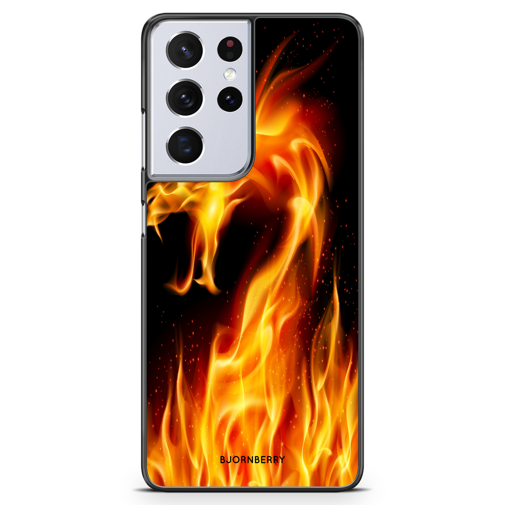Samsung Galaxy S21 Ultra Case - Flames Dragon