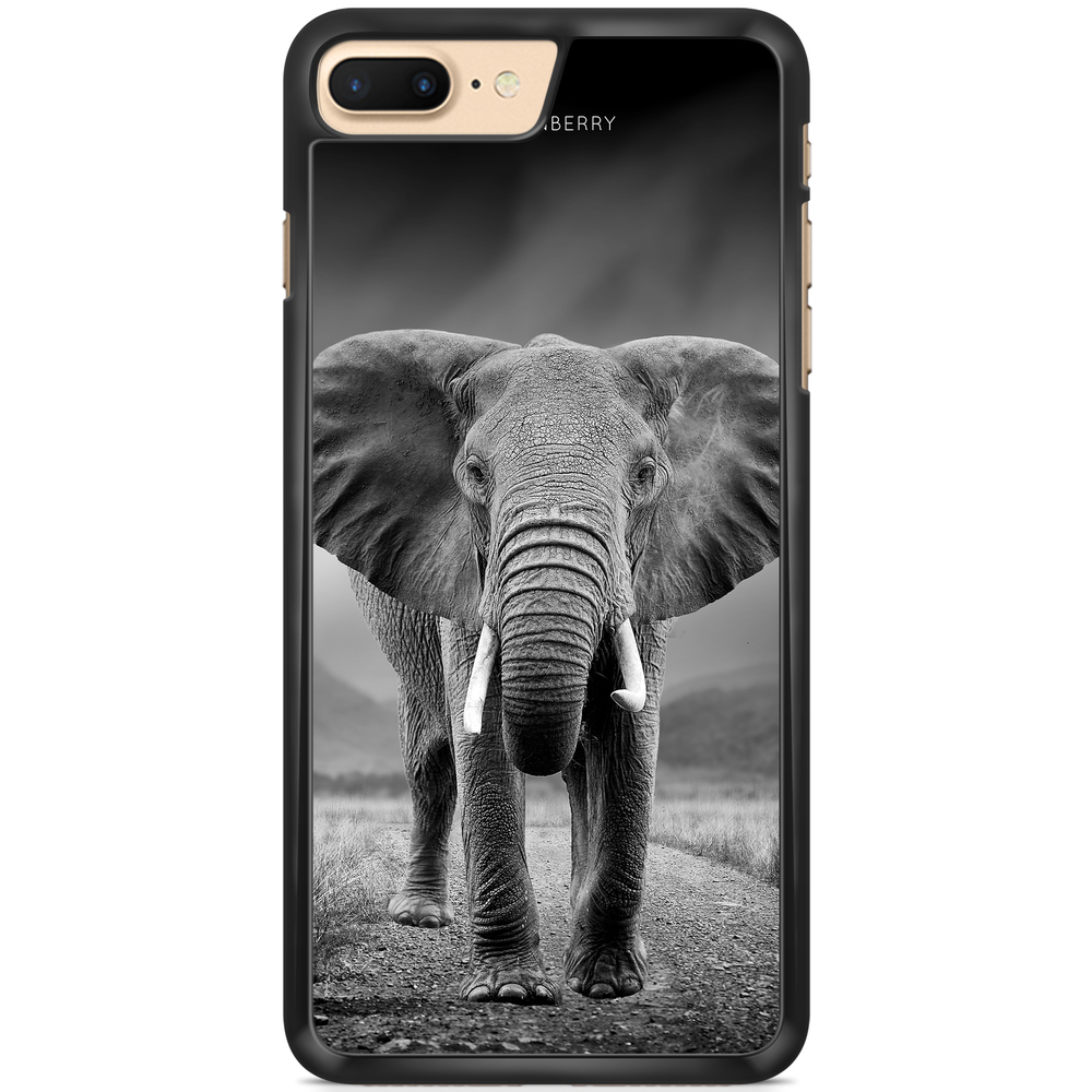 iPhone 7 Plus Case - Black/White Elephant