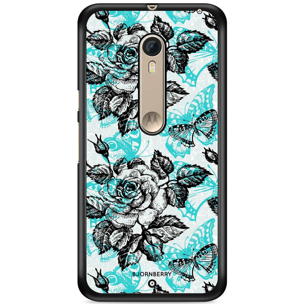 Moto X Style Case - Roses & Butterflies