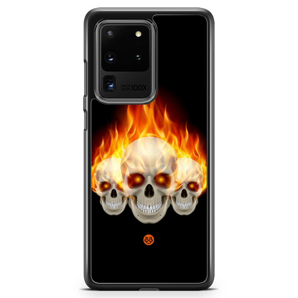Samsung Galaxy S20 Ultra Case - Flames Skulls