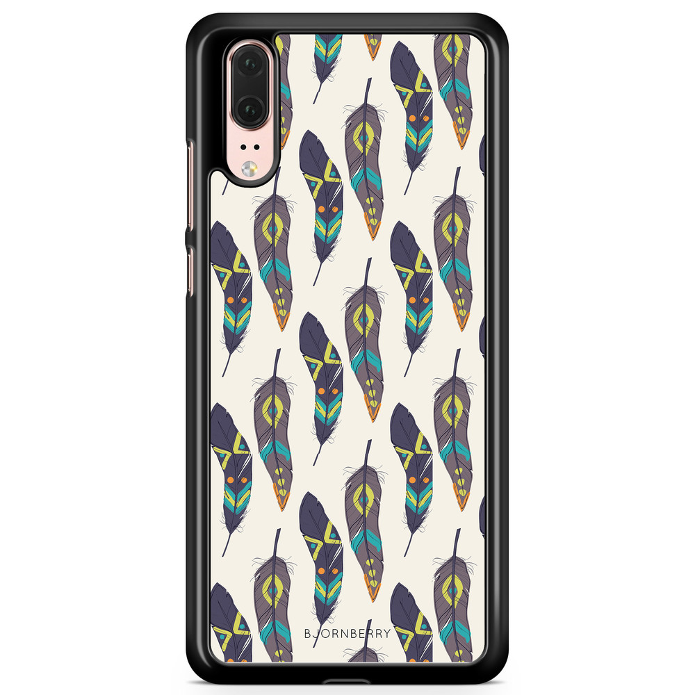 Huawei P20 Case - Ethnic Feathers