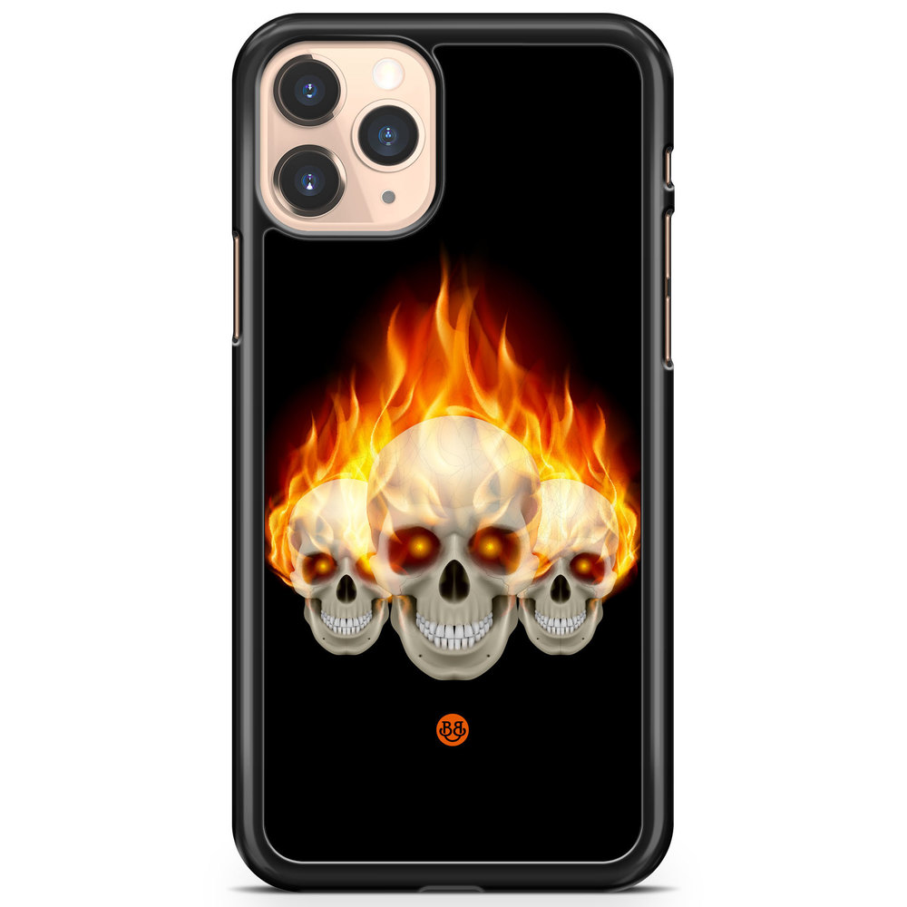 iPhone 11 Pro Max Case - Flames Skulls