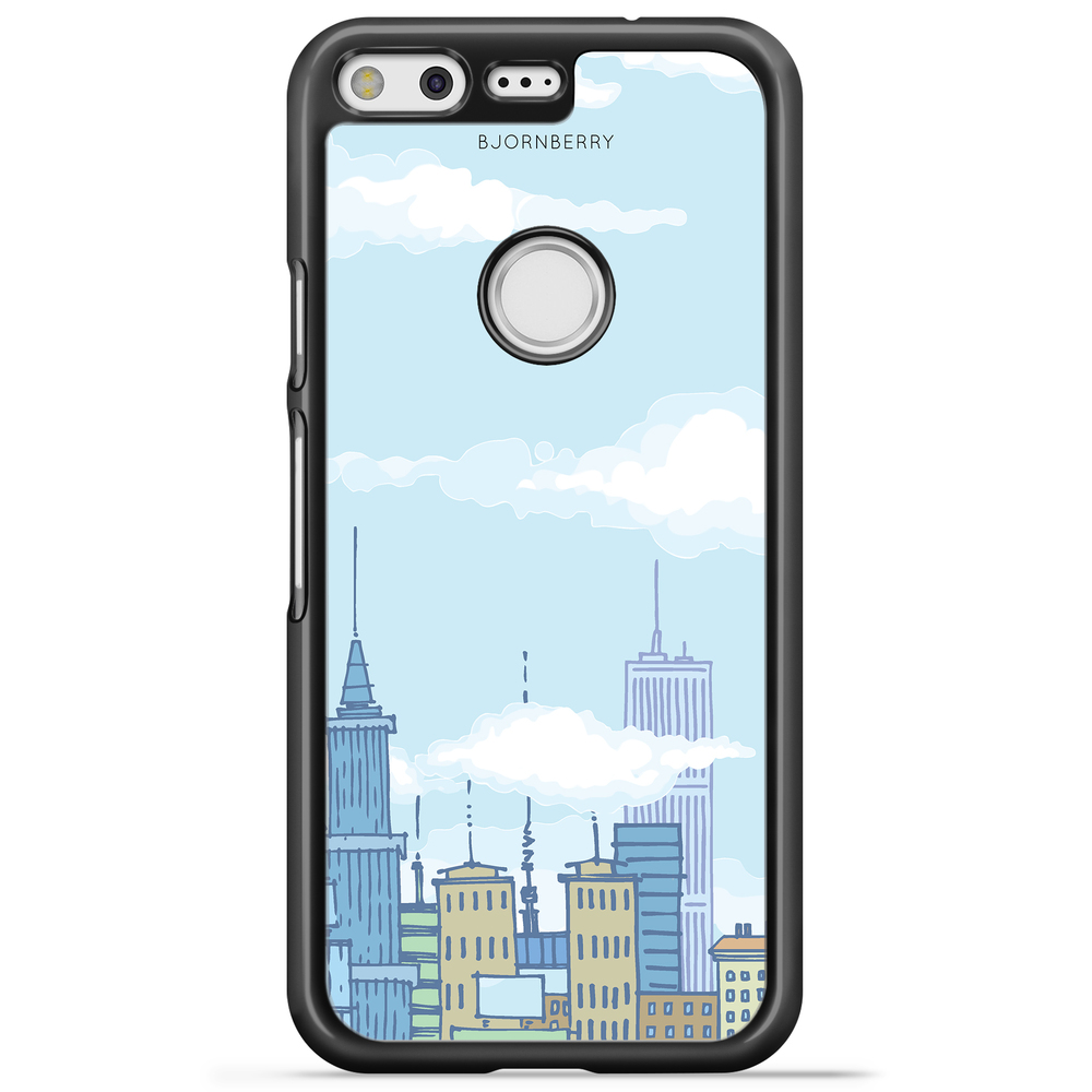 Google Pixel Case - Cartoon Skyline