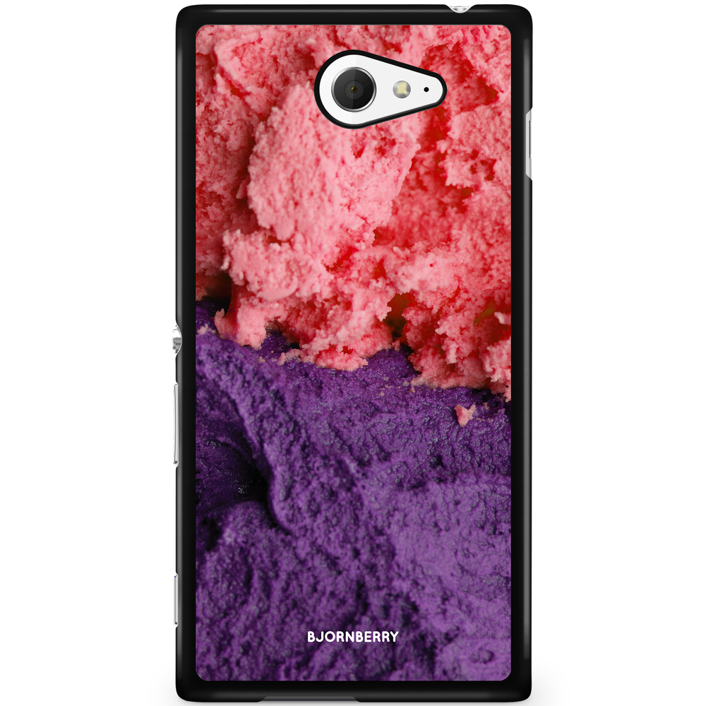 Sony Xperia M2 Aqua Case - Icecream Pink/Purple