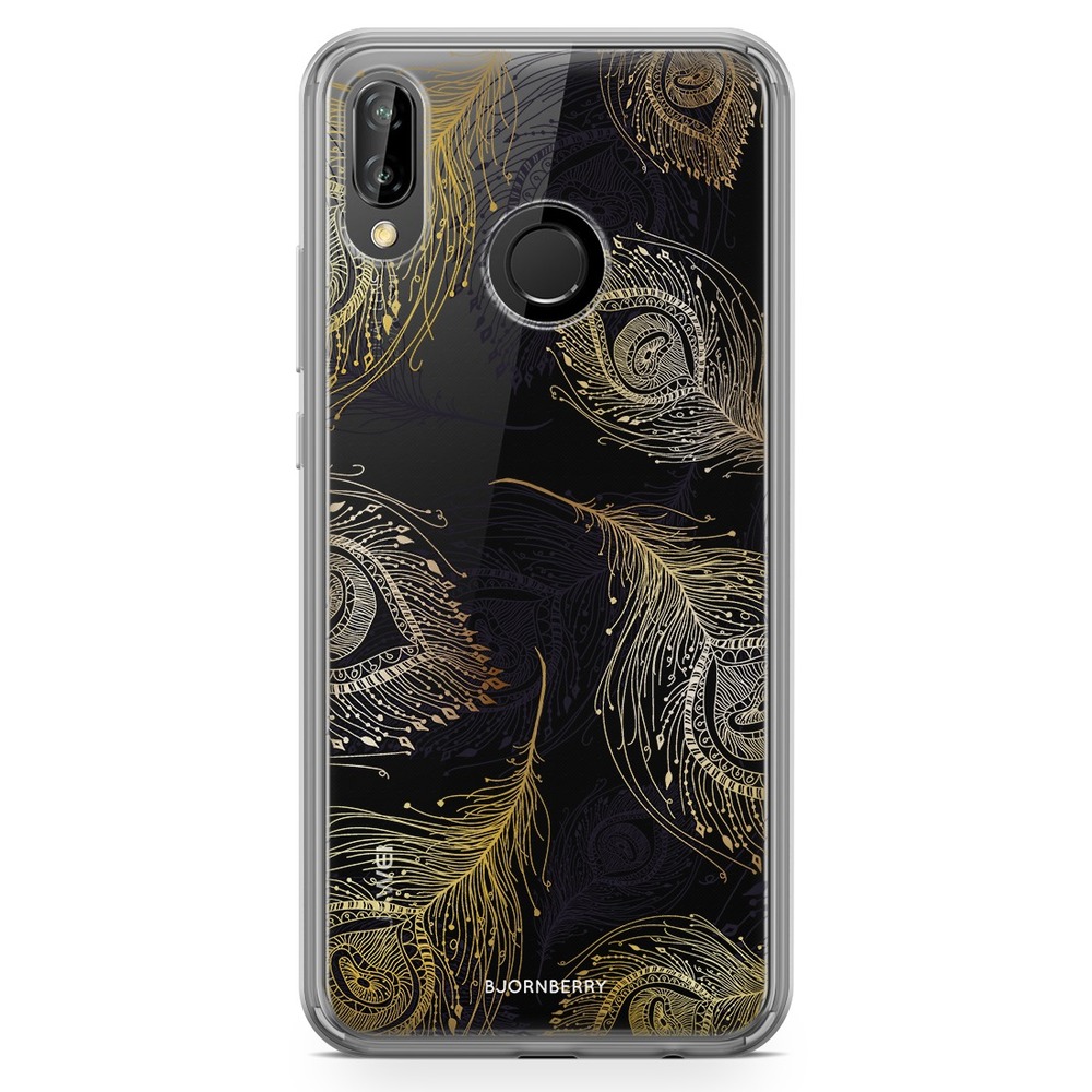 Huawei P20 Lite Fashion Case - Peacock Feathers