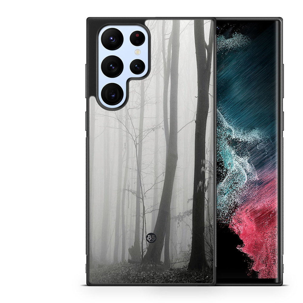 Samsung Galaxy S23 Ultra 5G Case - Black/White Autumn