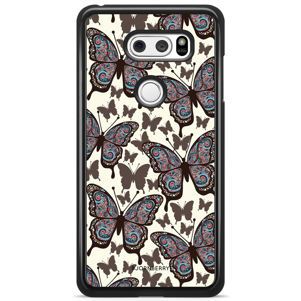 LG V30 Case - Colorful Butterflies