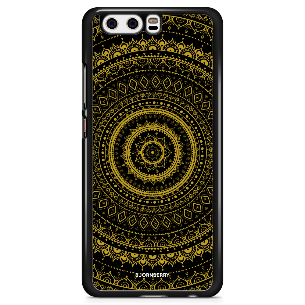 Huawei P10 Case - Black Gold Mandala