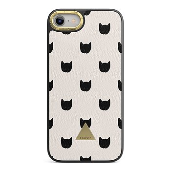 Naive iPhone 8/SE (2020/2022) Skal - Cat Faces