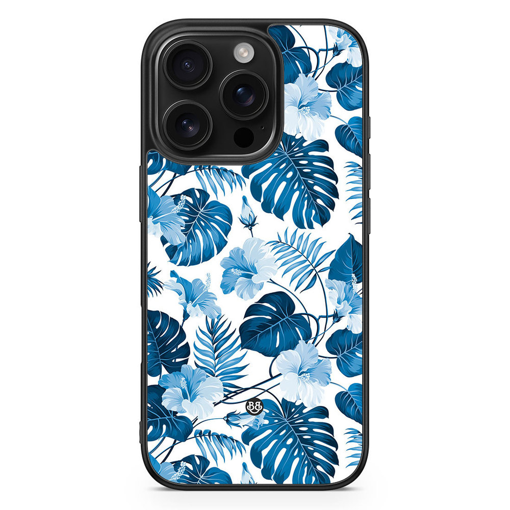 iPhone 16 Pro Case - Blue Flowers