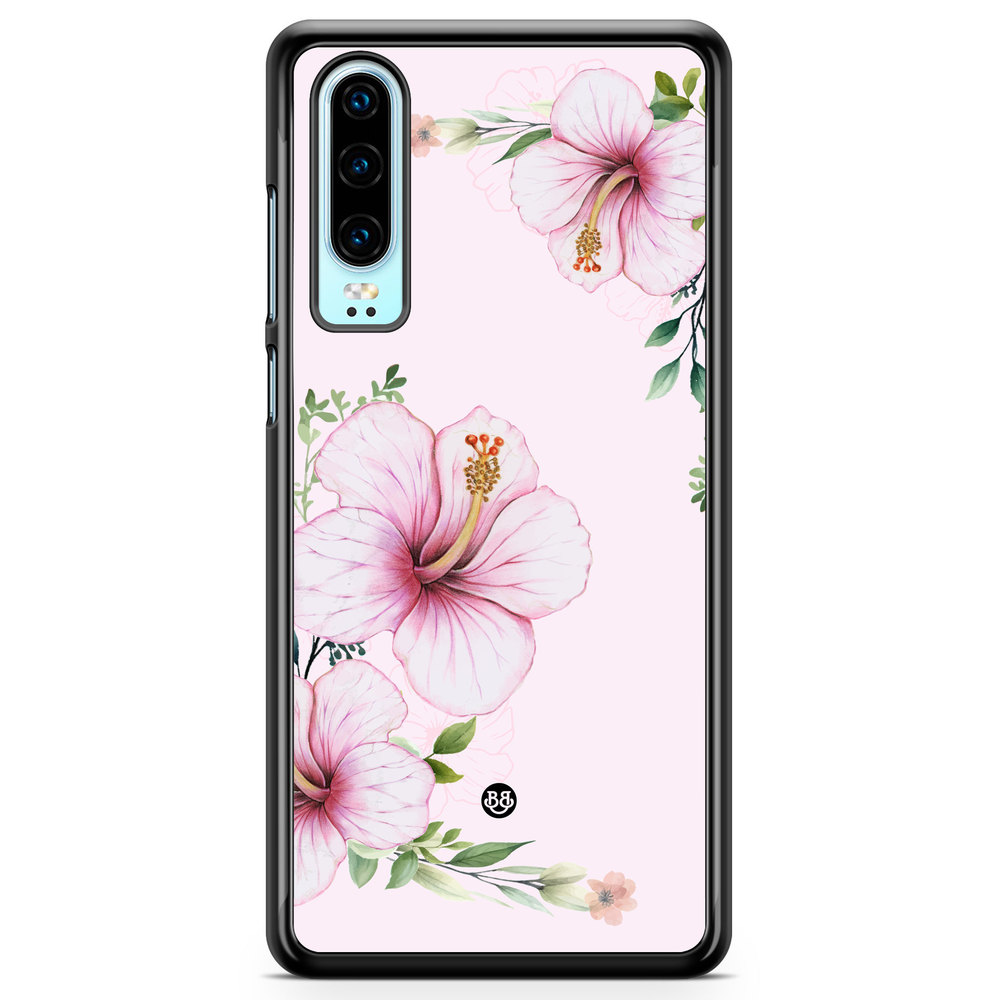 Huawei P30 Case - WILD BLOOM - Soft Hibiscus