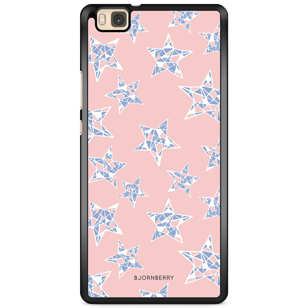 Huawei P8 Lite Case - Rose Quartz Stars