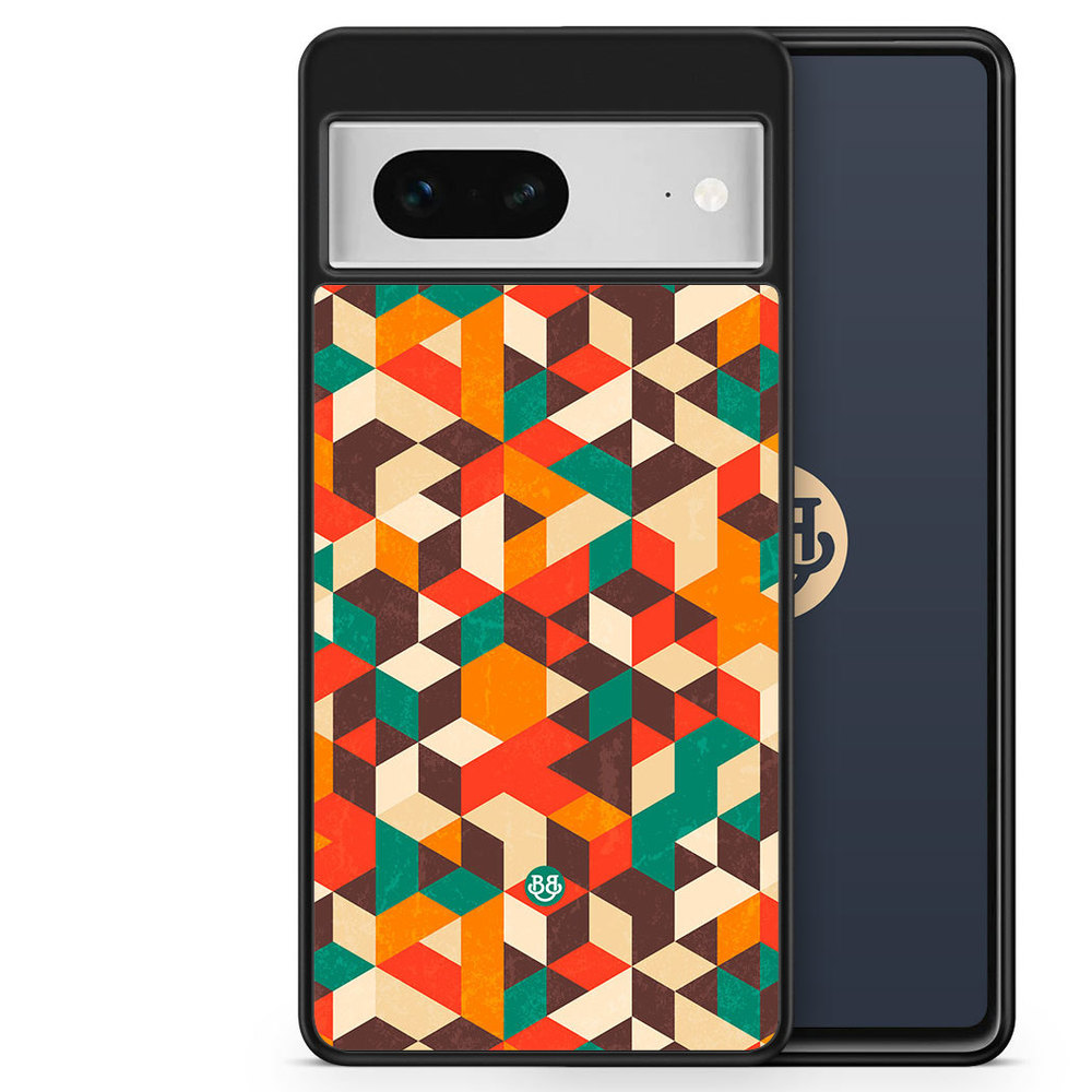 Google Pixel 7 Case - Retro Geometric