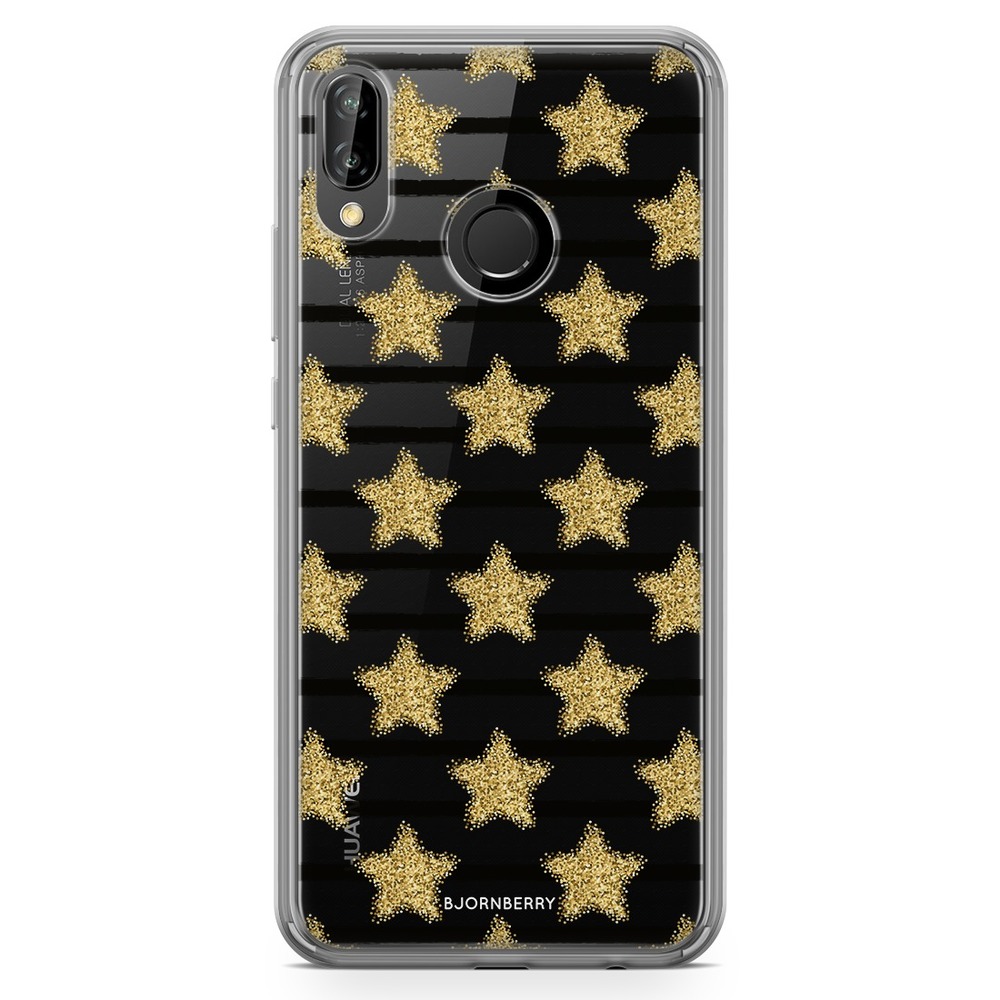 Huawei P20 Lite Fashion Skal - Guldstjärnor