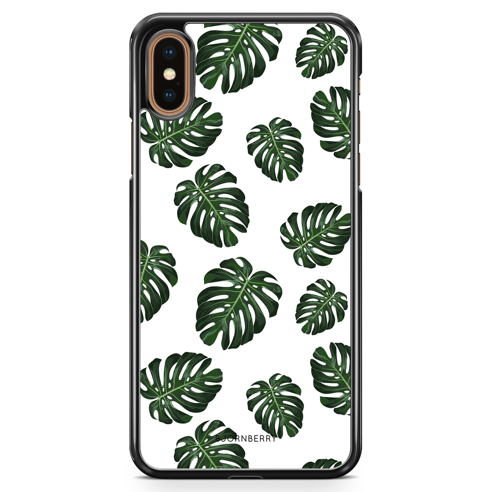 iPhone XS Max Case - Monstera Pattern