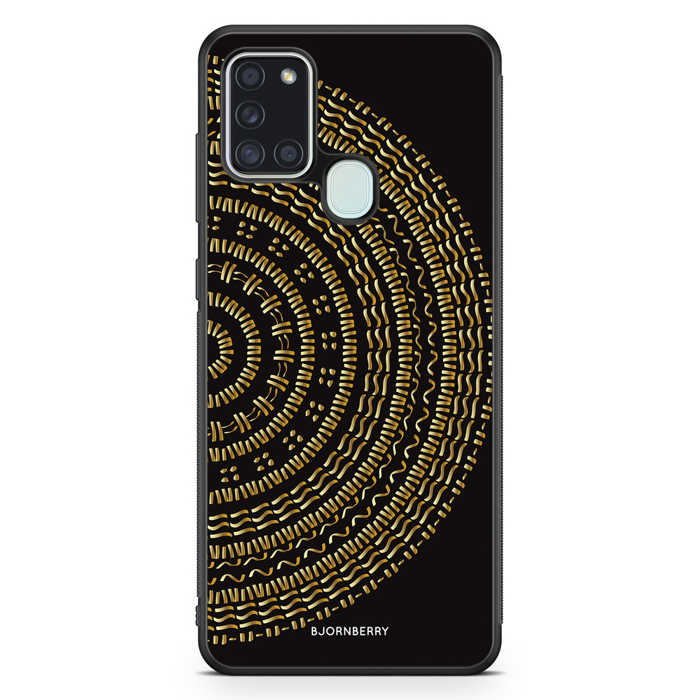 Samsung Galaxy A21s Case - Mandala Gold/Black