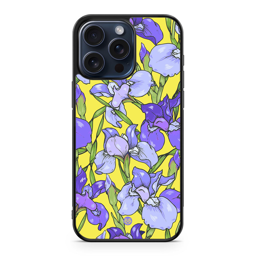 iPhone 15 Pro Max Case - Iris Flowers