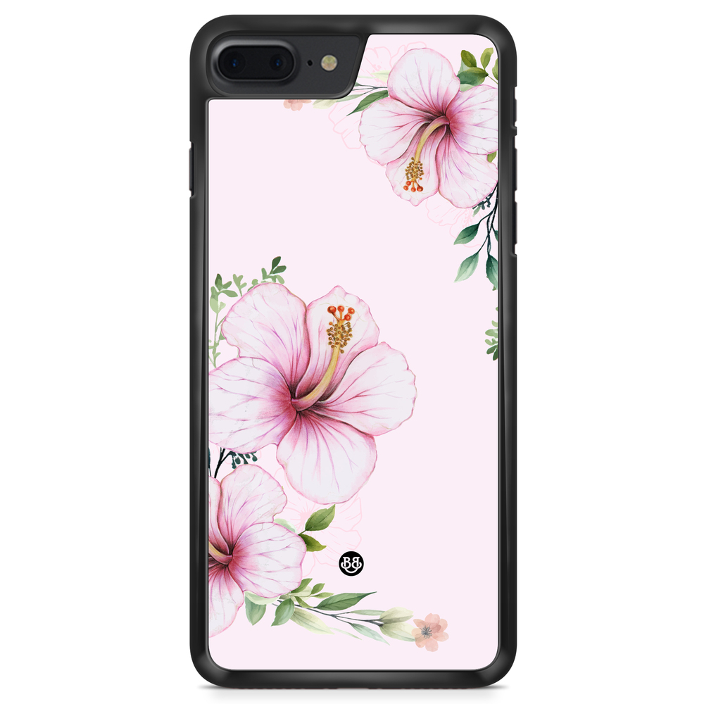 iPhone 8 Plus Case - WILD BLOOM - Soft Hibiscus