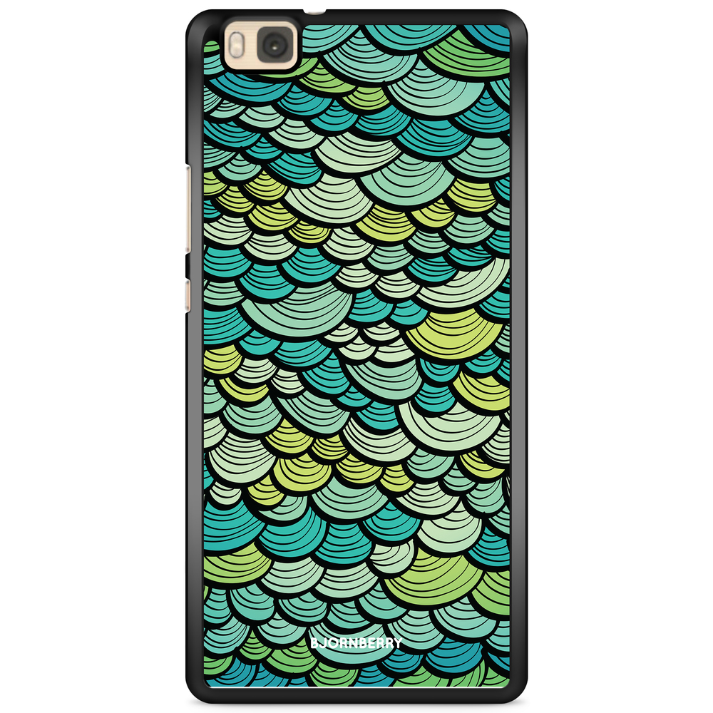 Huawei P8 Lite Case - Green Mermaid Scales