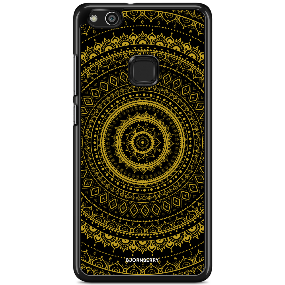 Huawei P10 Lite Case - Black Gold Mandala
