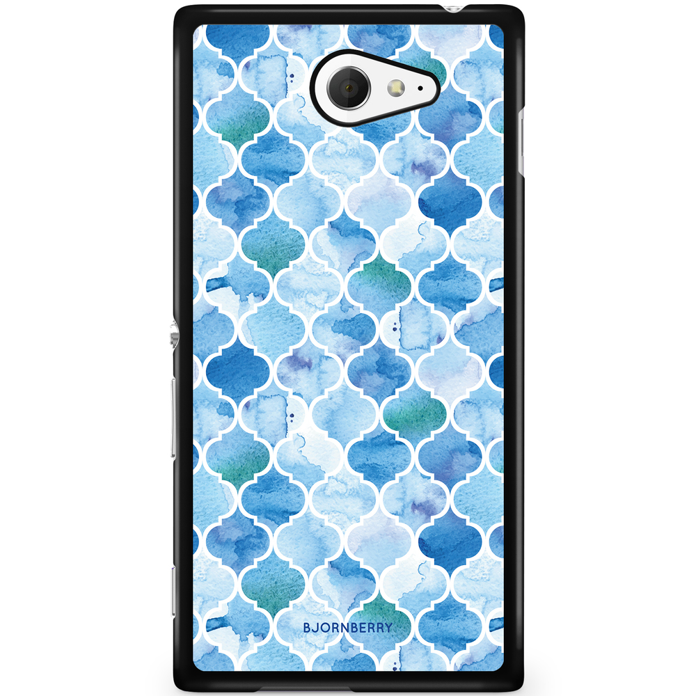 Sony Xperia M2 Aqua Case - Watercolour Moroccan