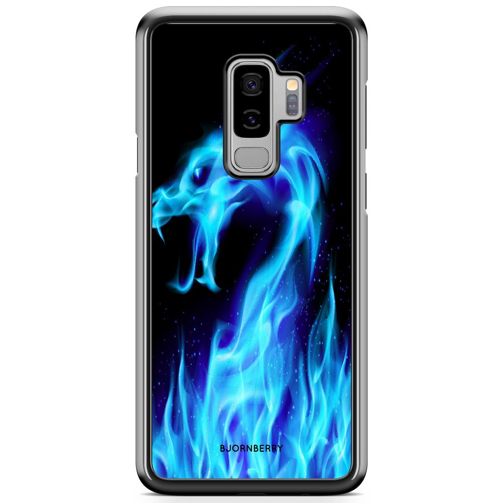 Samsung Galaxy S9 Plus Case - Blue Flames Dragon