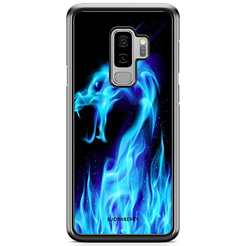 Samsung Galaxy S9 Plus Skal - Blå Flames Dragon