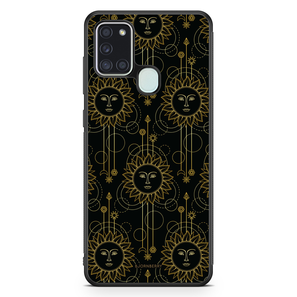 Samsung Galaxy A21s Case - Gold Suns
