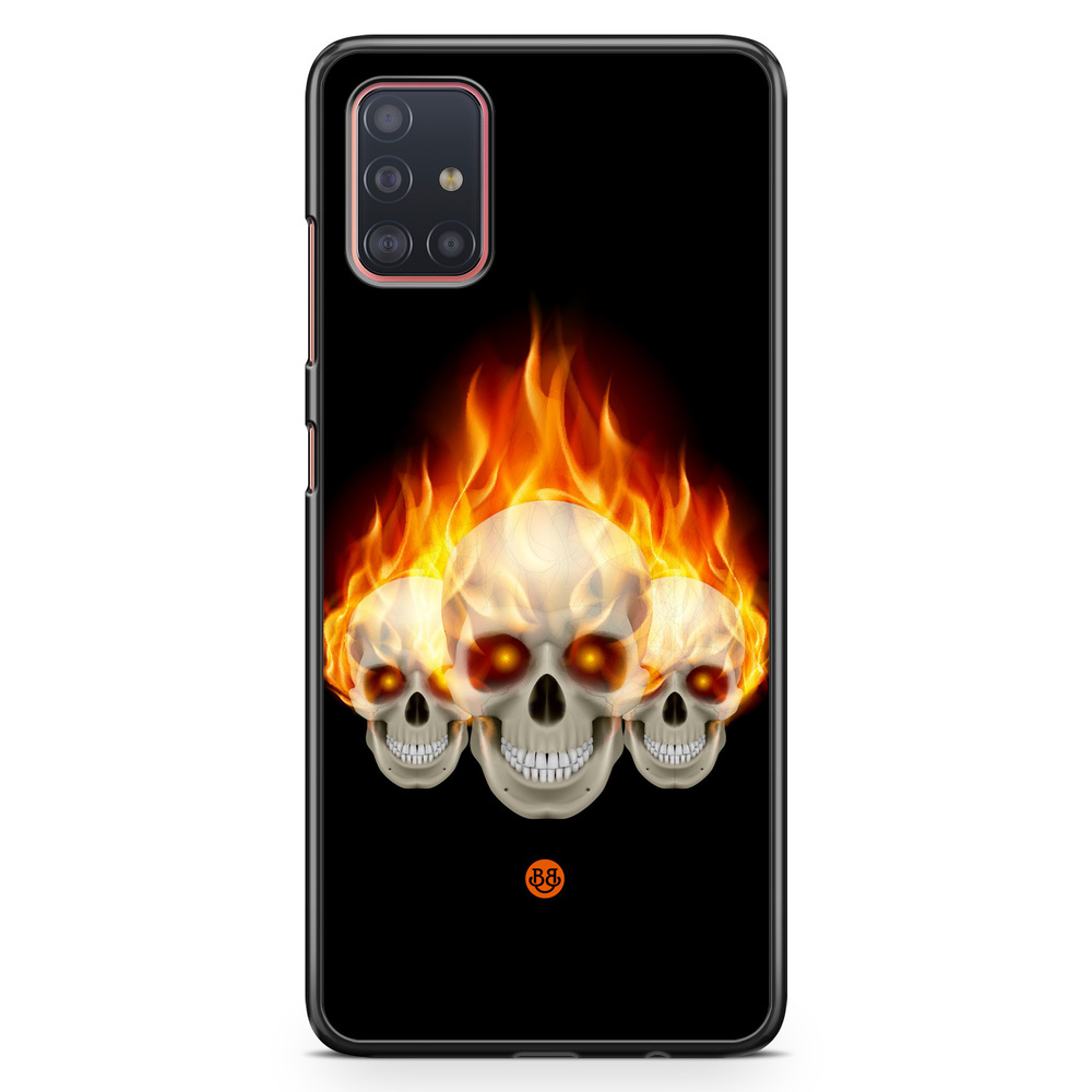 Samsung Galaxy A51 Case - Flames Skulls