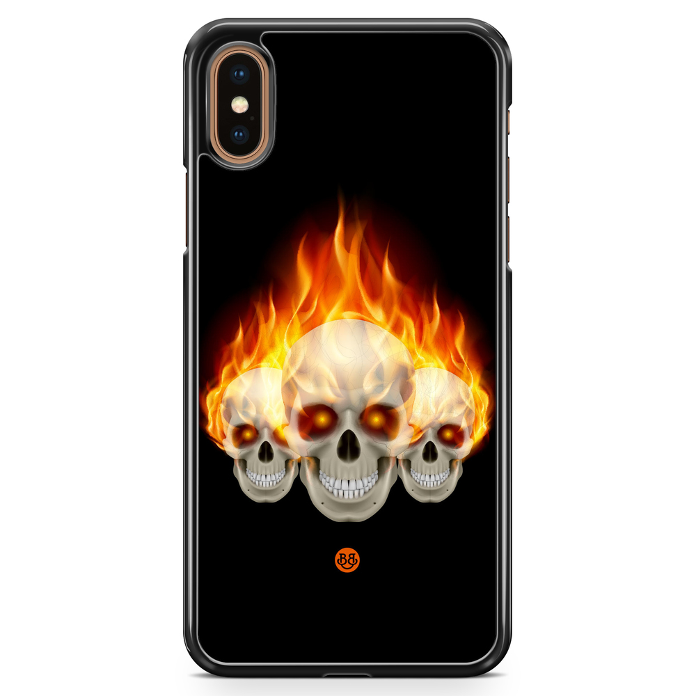 iPhone XS Max Case - Flames Skulls