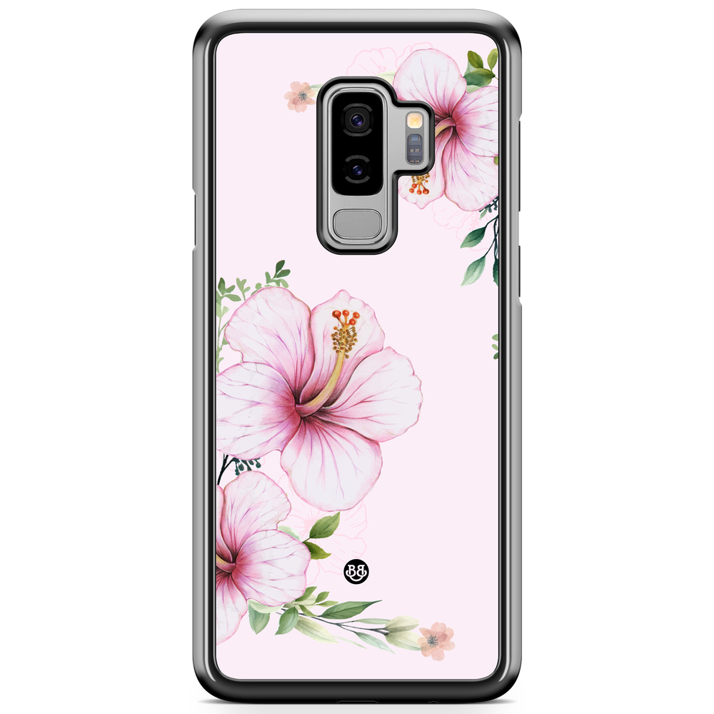 Samsung Galaxy S9 Plus Case - WILD BLOOM - Soft Hibiscus