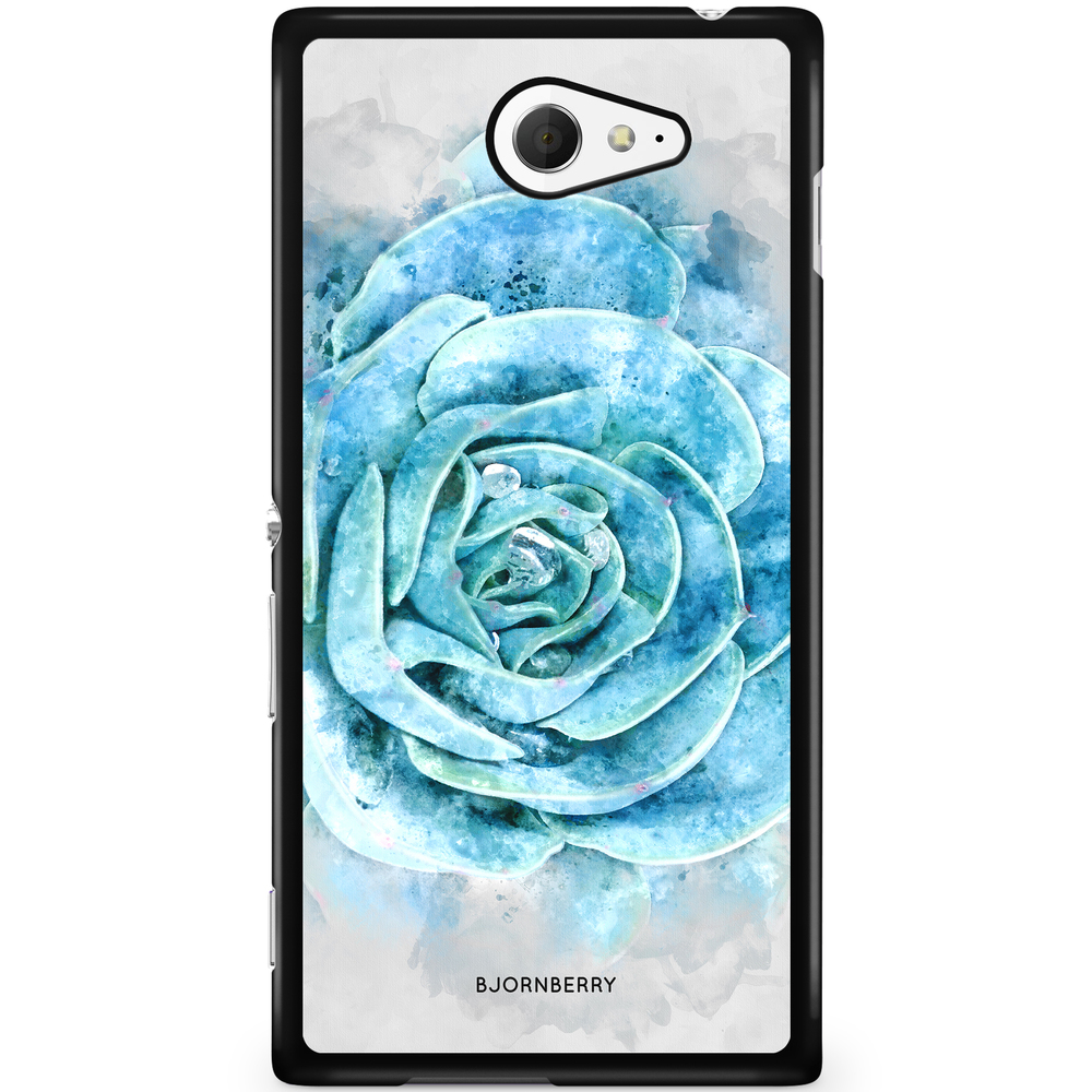 Sony Xperia M2 Aqua Case - Blue Cactus