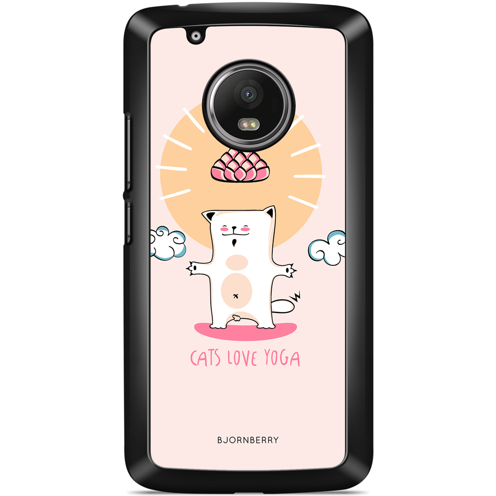 Motorola/Lenovo Moto G5 Skal - Yoga Katt Nr1