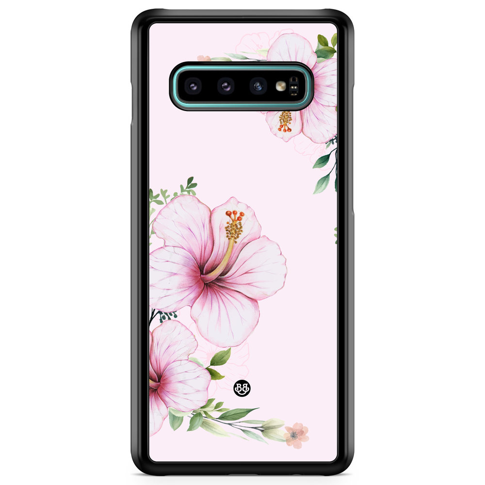 Samsung Galaxy S10 Plus Case - WILD BLOOM - Soft Hibiscus
